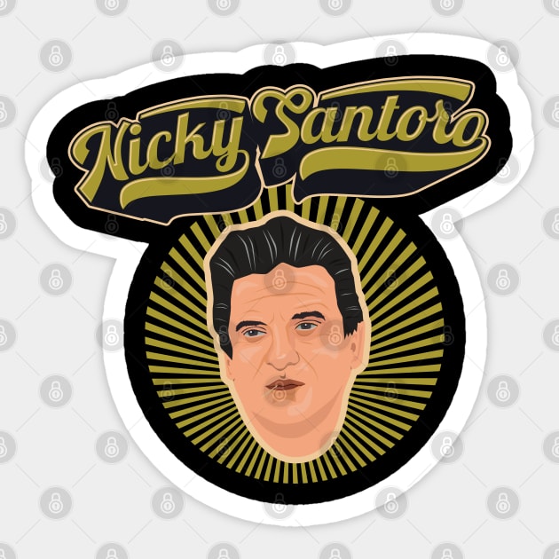 Casino „Joe Pesci“ Illustration" aka Nicky Santoro Sticker by Boogosh